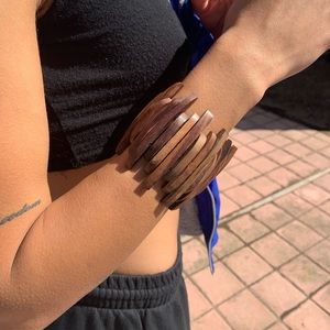 Free shipping! Wooden elastic bracelet